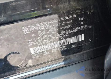 2024 Toyota Rav4 Xle z USA, uszkodzony, nr VIN 2T3W1RFVXRW316173